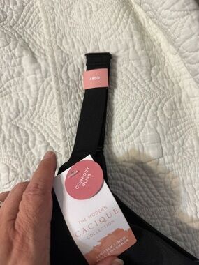 Multiple Cacique Black, Taupe Comfort Bliss Bra - 46DD